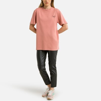 Bainville Organic Cotton T-Shirt with Back Print and Short Sleeves MAISON LABICHE