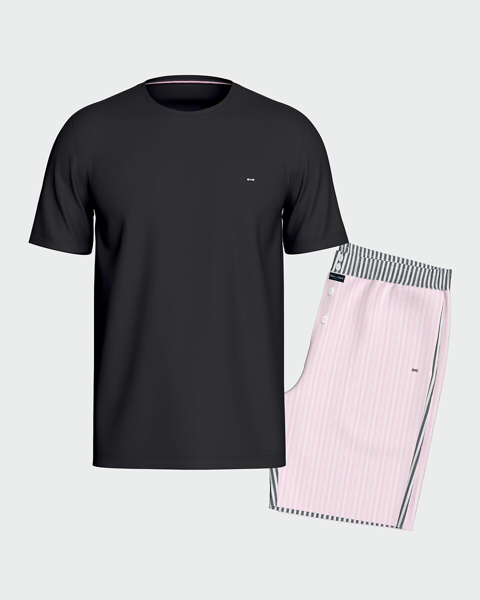 Pyjashort met gestreepte broek, EDEN PARK