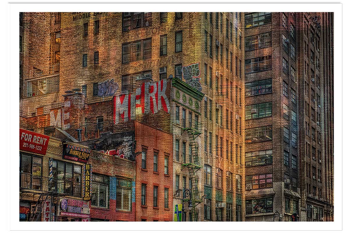 Affiche design Brick Facade, HEXOA