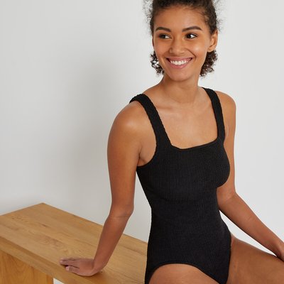 One Size Textured Ballerina Swimsuit LA REDOUTE COLLECTIONS
