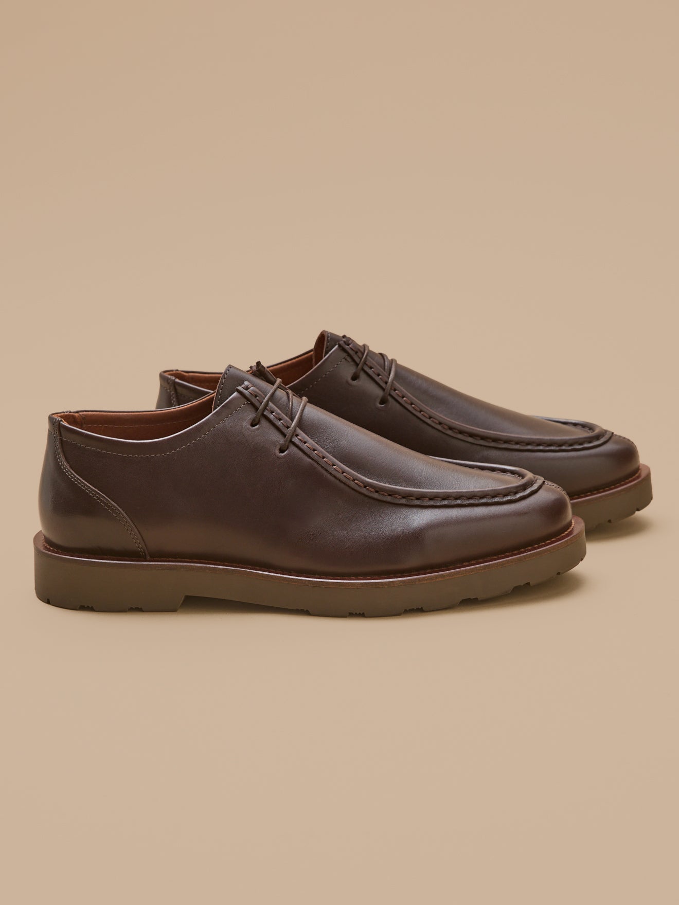 Derbies lacées cuir, CYRILLUS