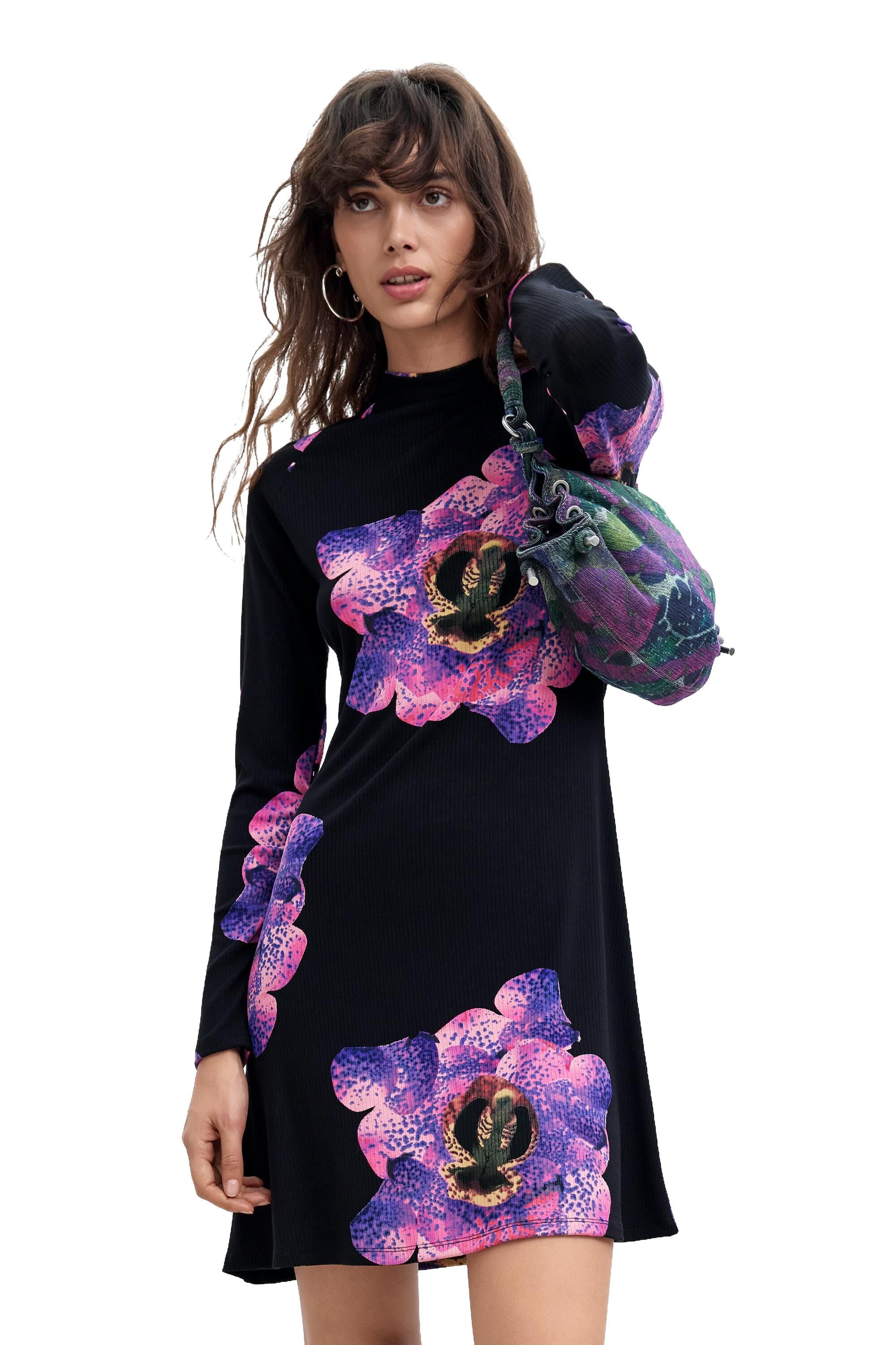 Robe courte à fleurs M. C. Lacroix, DESIGUAL
