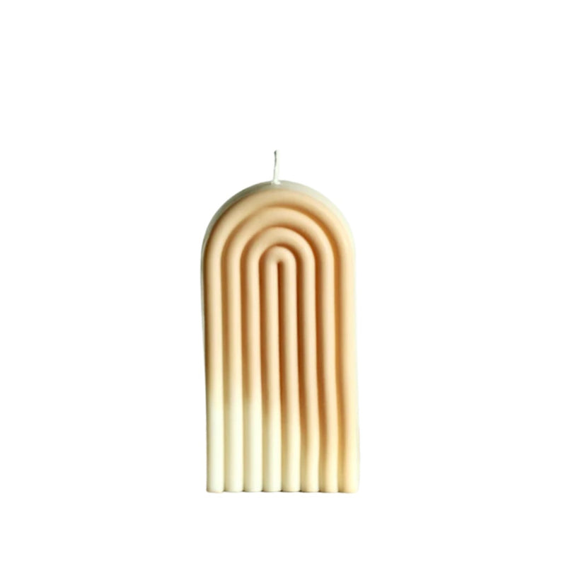Bougie ARCH BICOLORE, EKRU