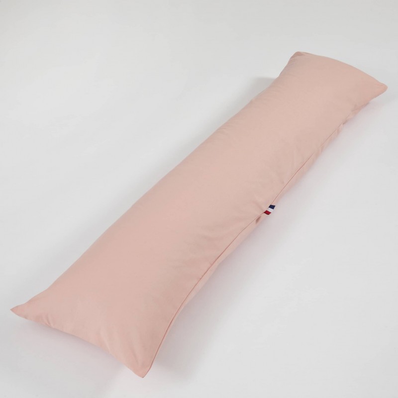 Housse de traversin plat rose (Lot de 2), LES MATELAS DE MORPHEE