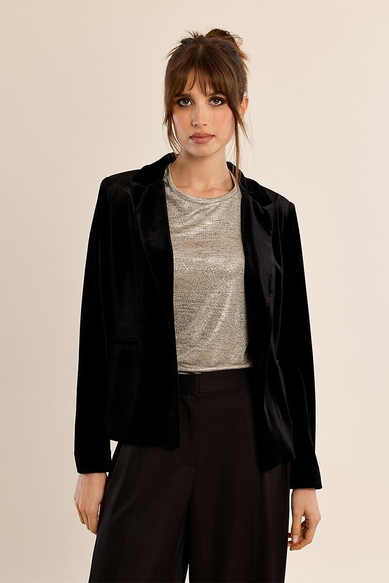 Velour Blazer, MOLLY BRACKEN