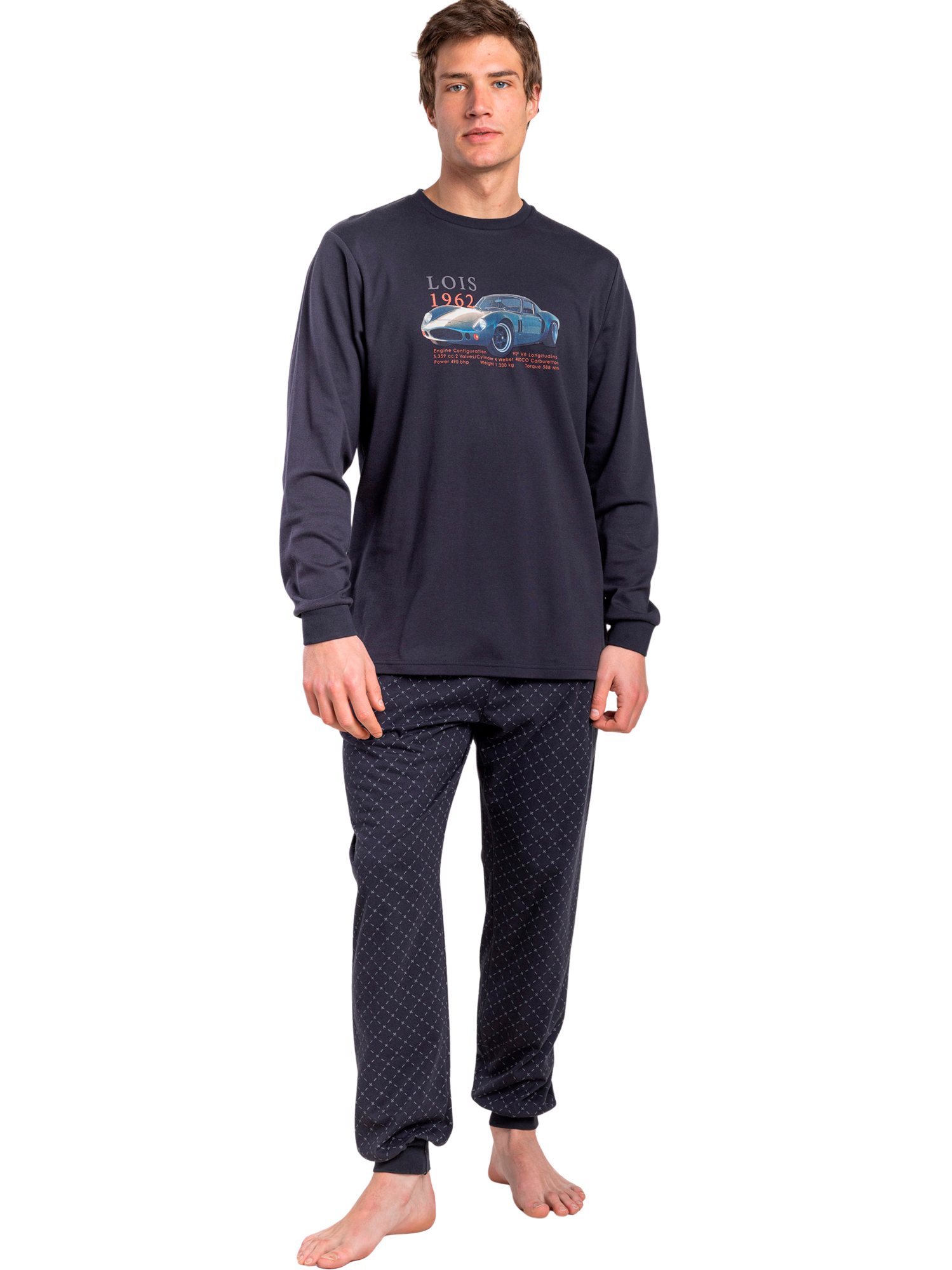 Pyjama pantalon top manches longues Engine Lois, ADMAS