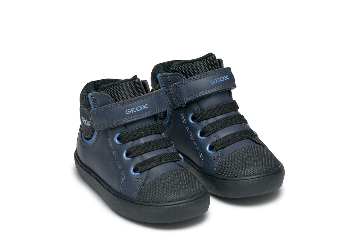 Kids Gisli Breathable High Top Trainers, GEOX