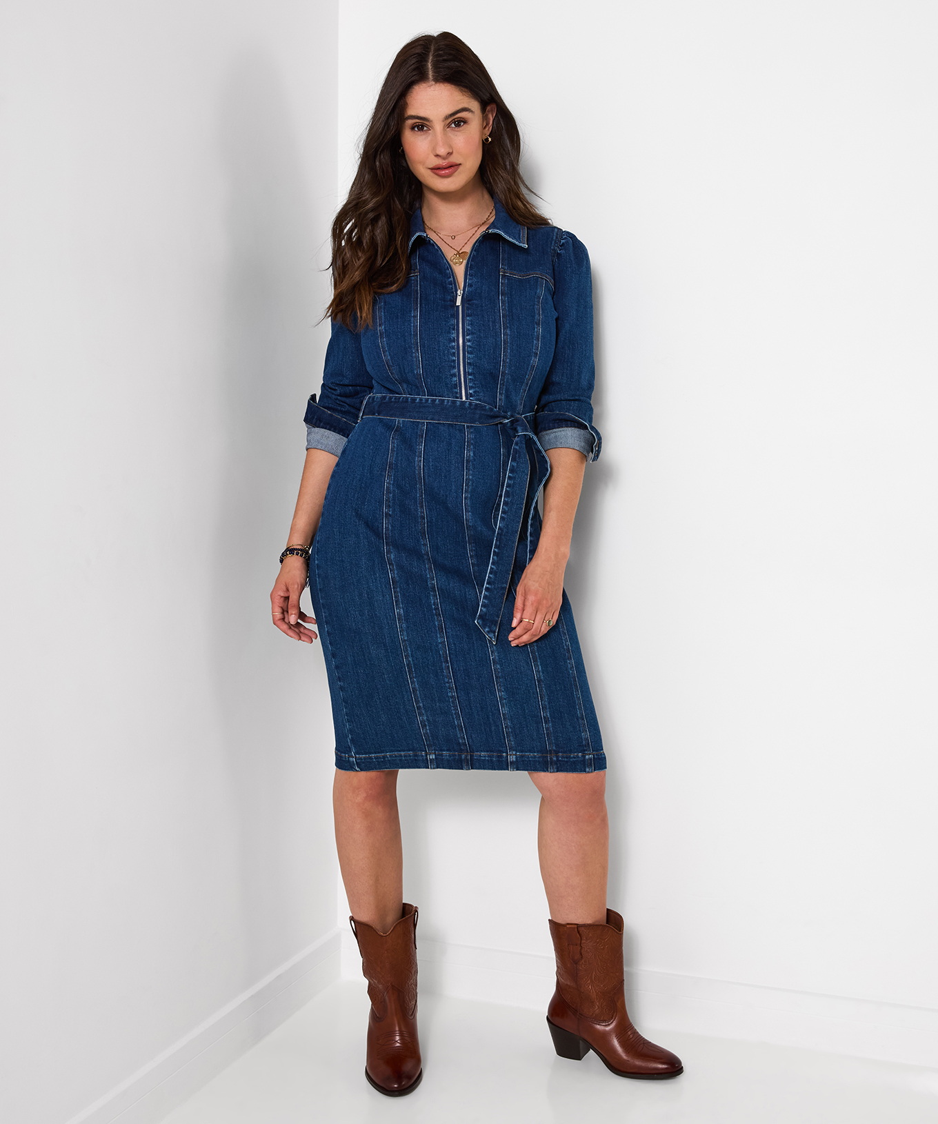 Robe en Jean Zippée Devant Scarlett, JOE BROWNS