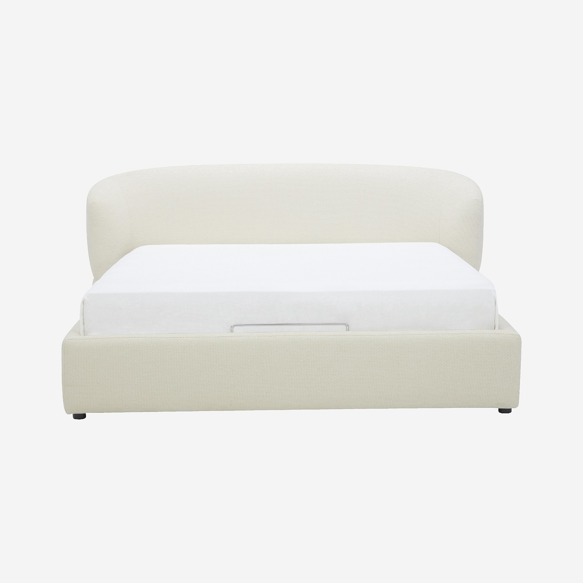 Lit coffre électrique en tissu chenille LEVANZO, HABITAT
