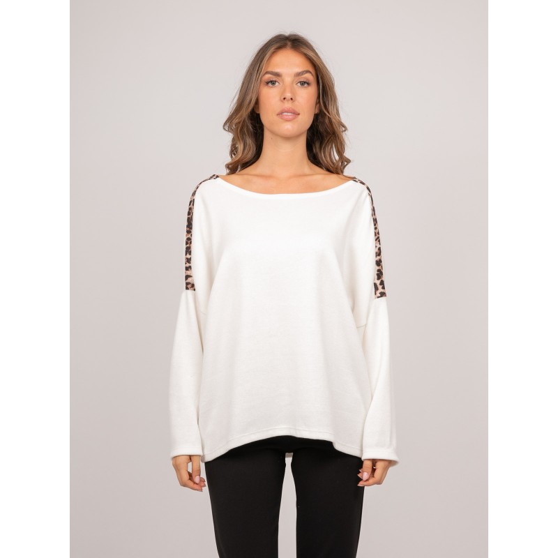 Pull Oversize Motif Léopard Kenora, DONA LISA