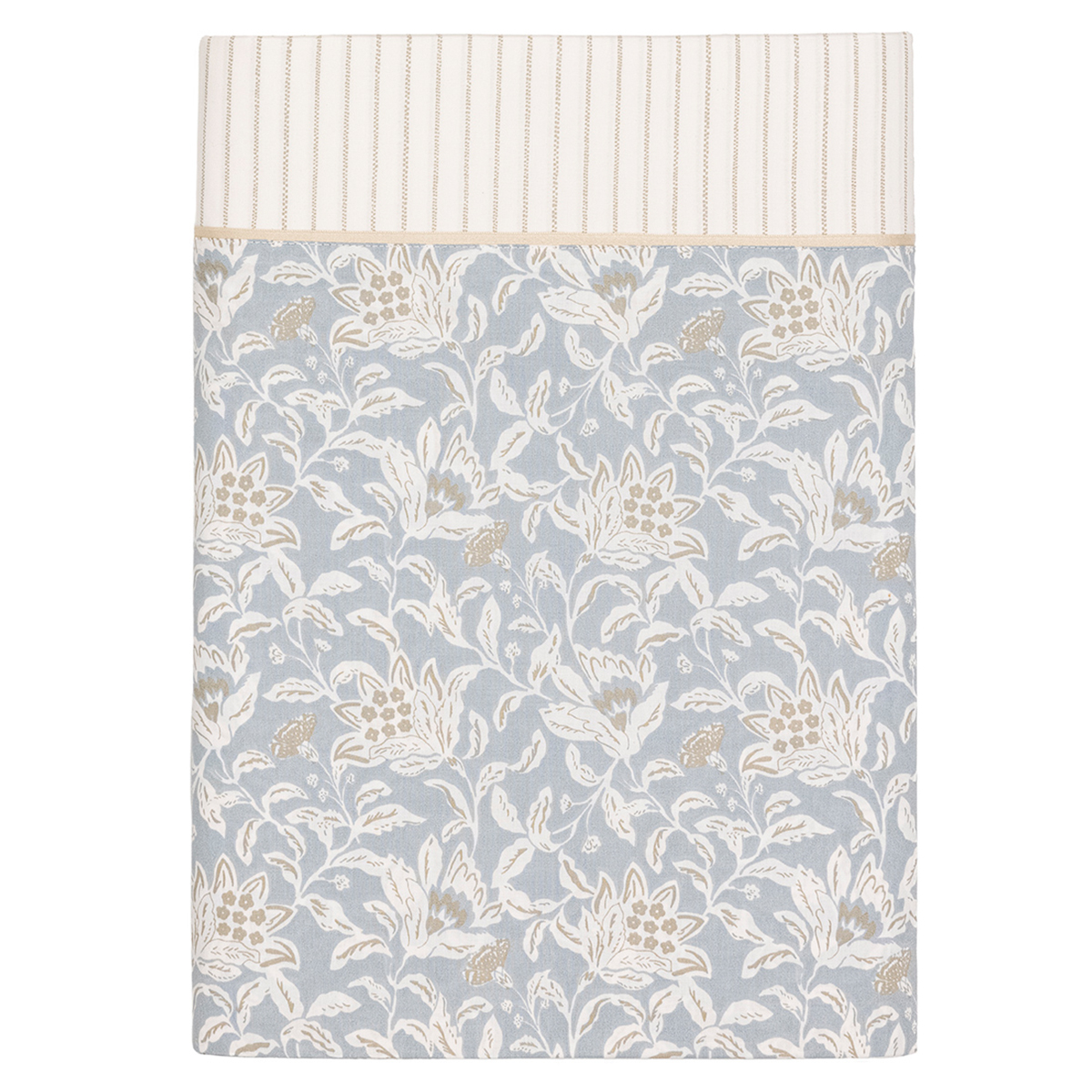 Drap plat imprimé en percale de coton, ROSÉE SAUVAGE, ESSIX
