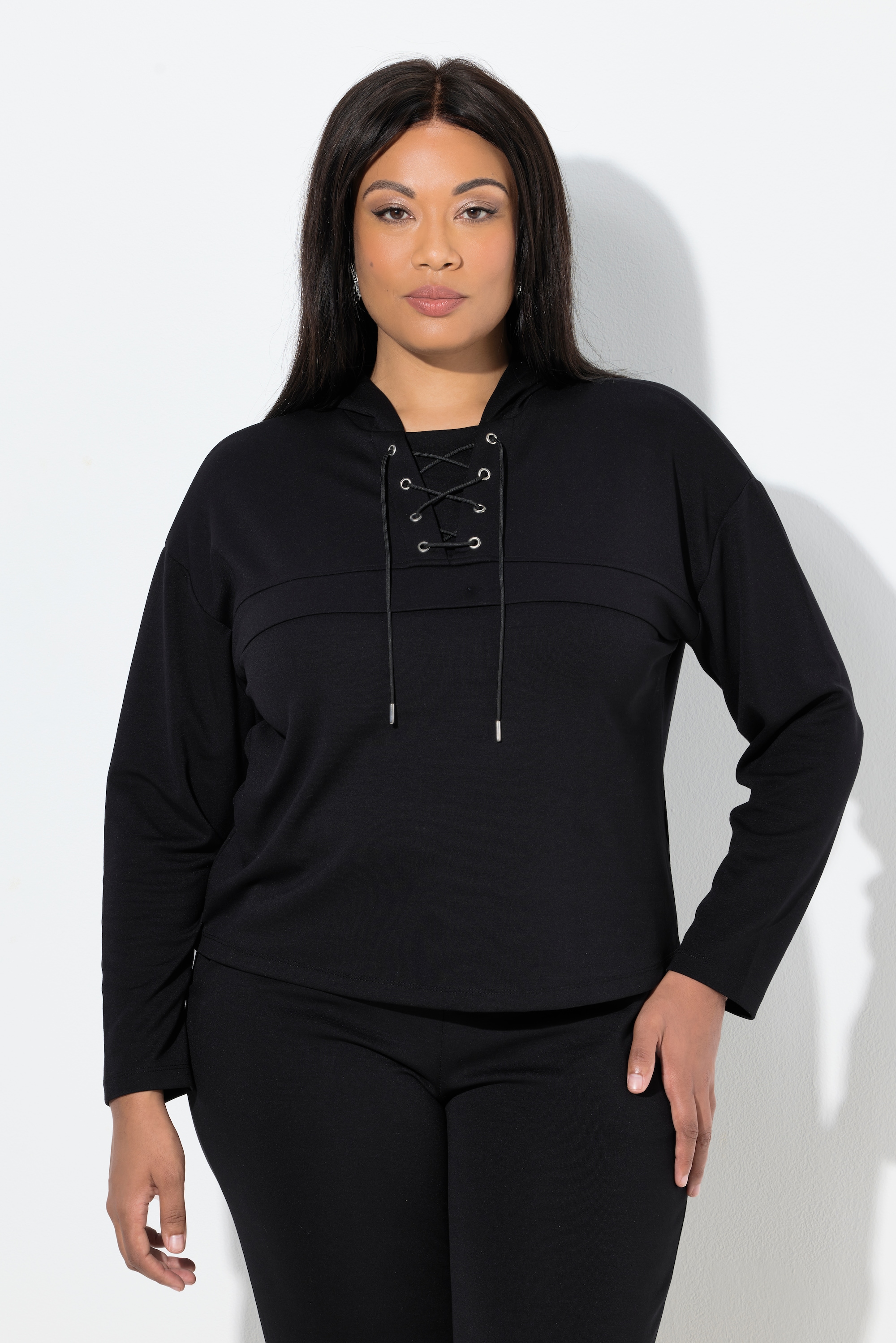 Sweat-shirt à capuche, manches longues, ULLA POPKEN