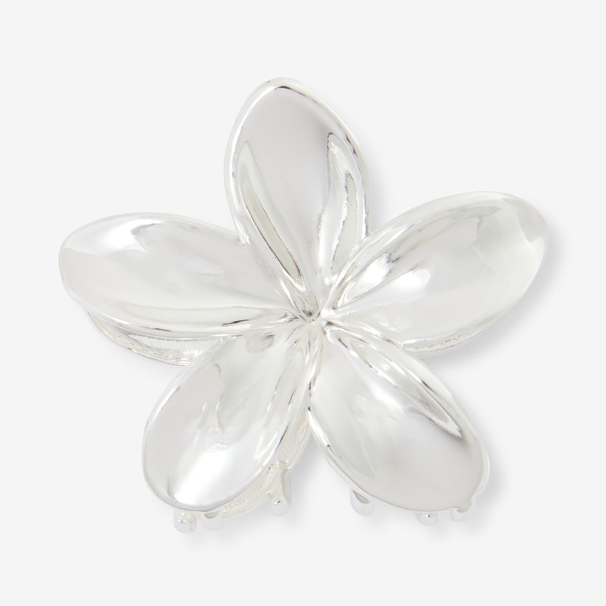 Pince à cheveux fleur argentée, BALABOOSTE