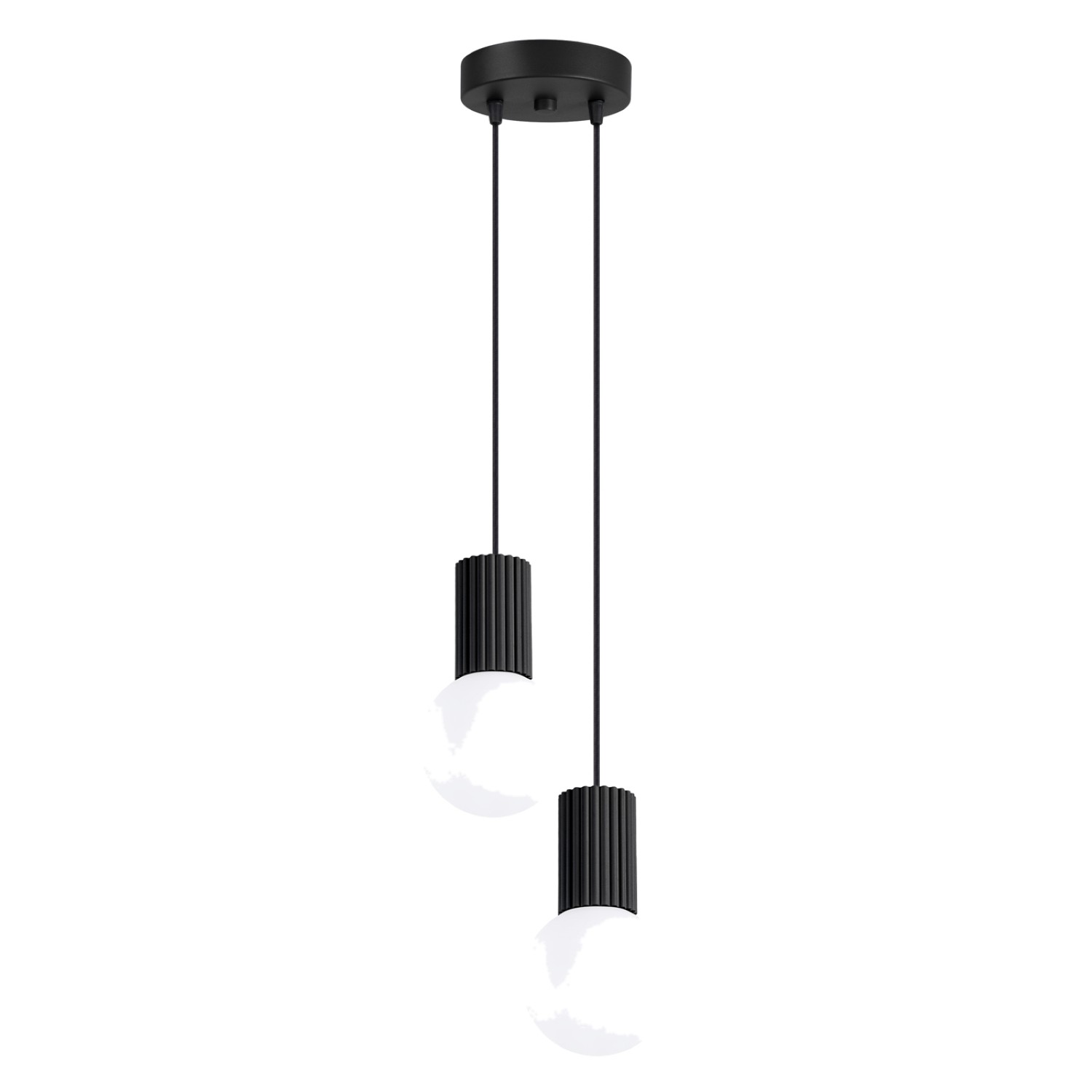 Suspension Aluminium Noir G9 2 Halo, EDEN