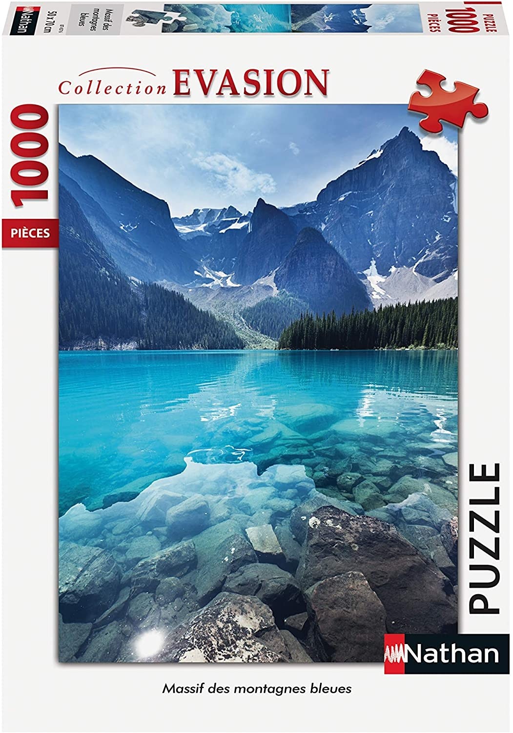 Nathan- Puzzle 1000 Pièces-massif Des Montagnes Bleues, NATHAN