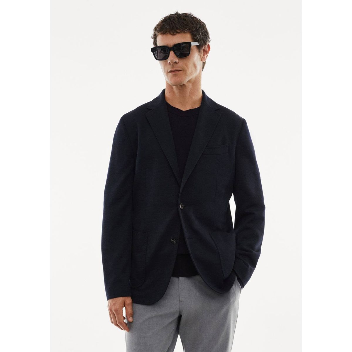 Manteau bleu marine online mango