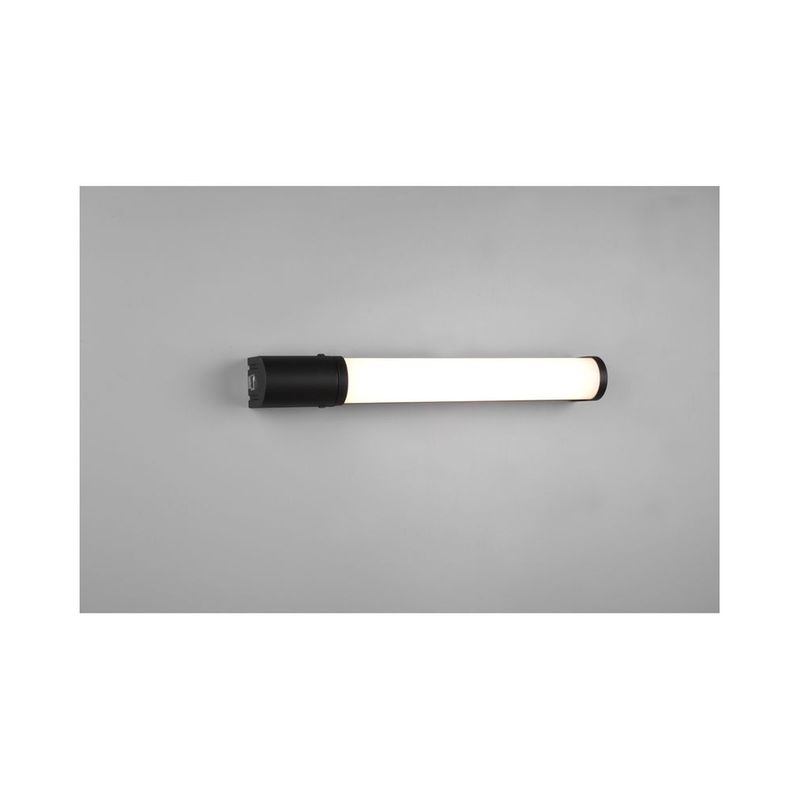 applique salle de bain piera noir mat 1x8w smd led