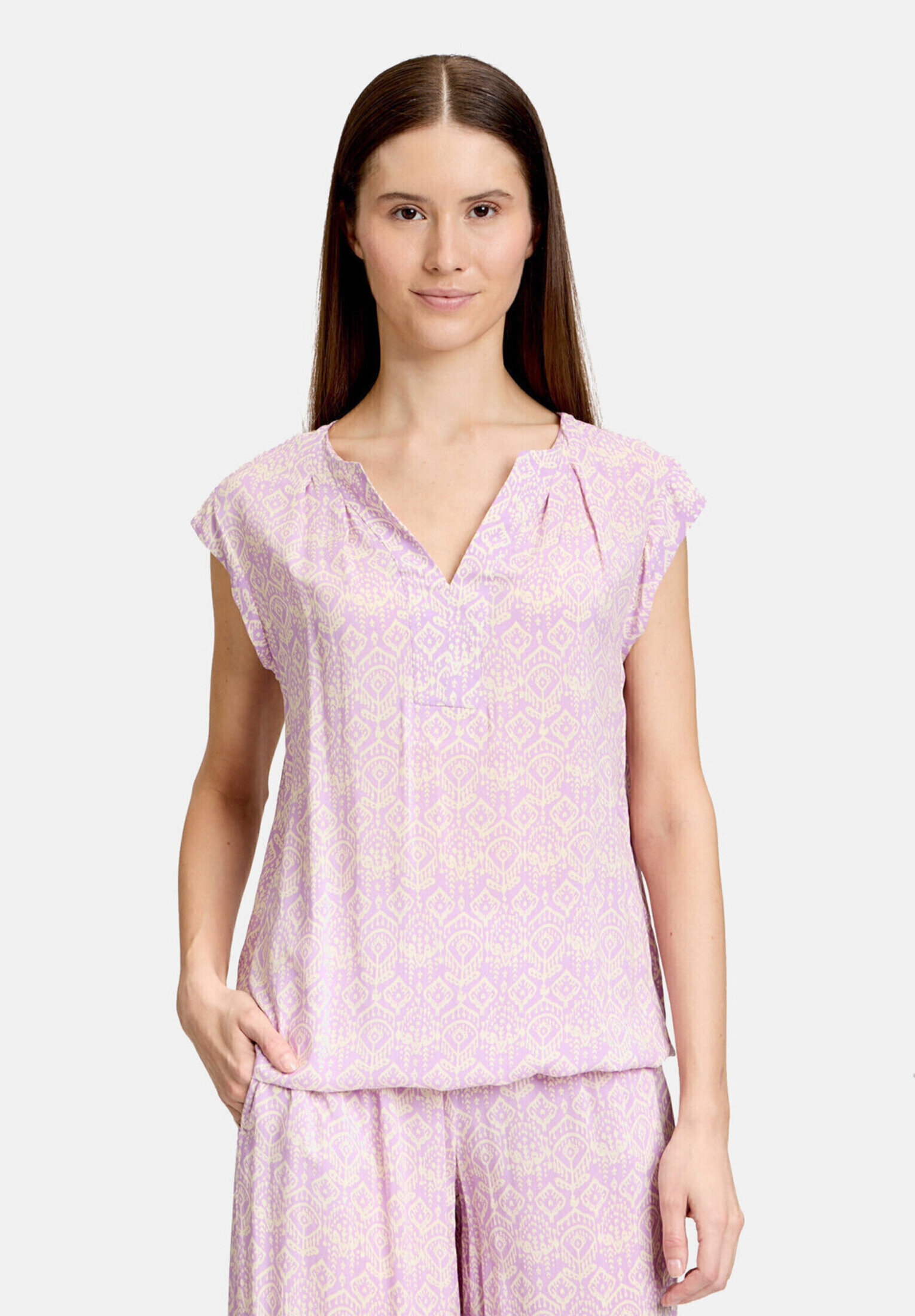 Blouse casual à motifs, CARTOON