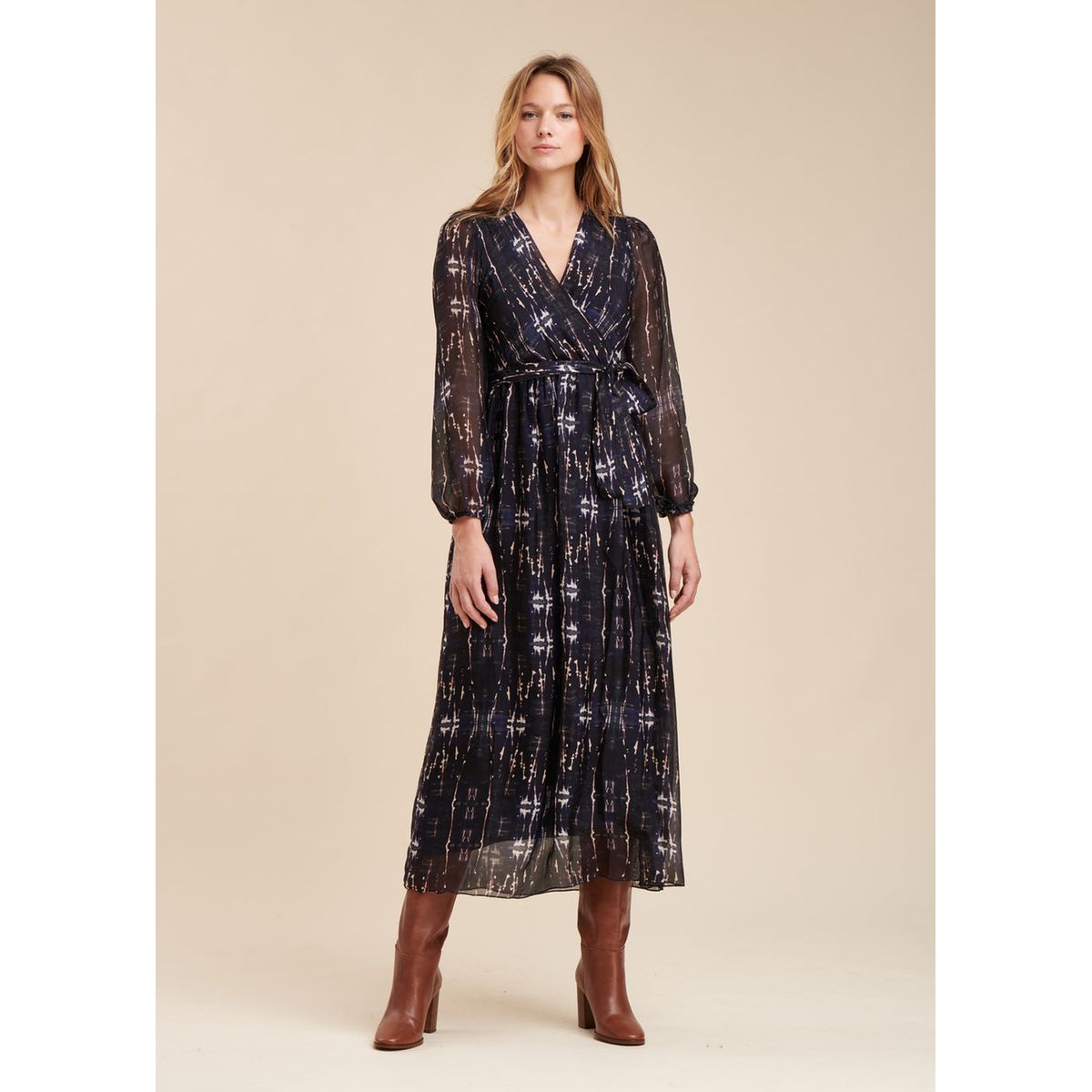 Robe tunique soie femme La Redoute