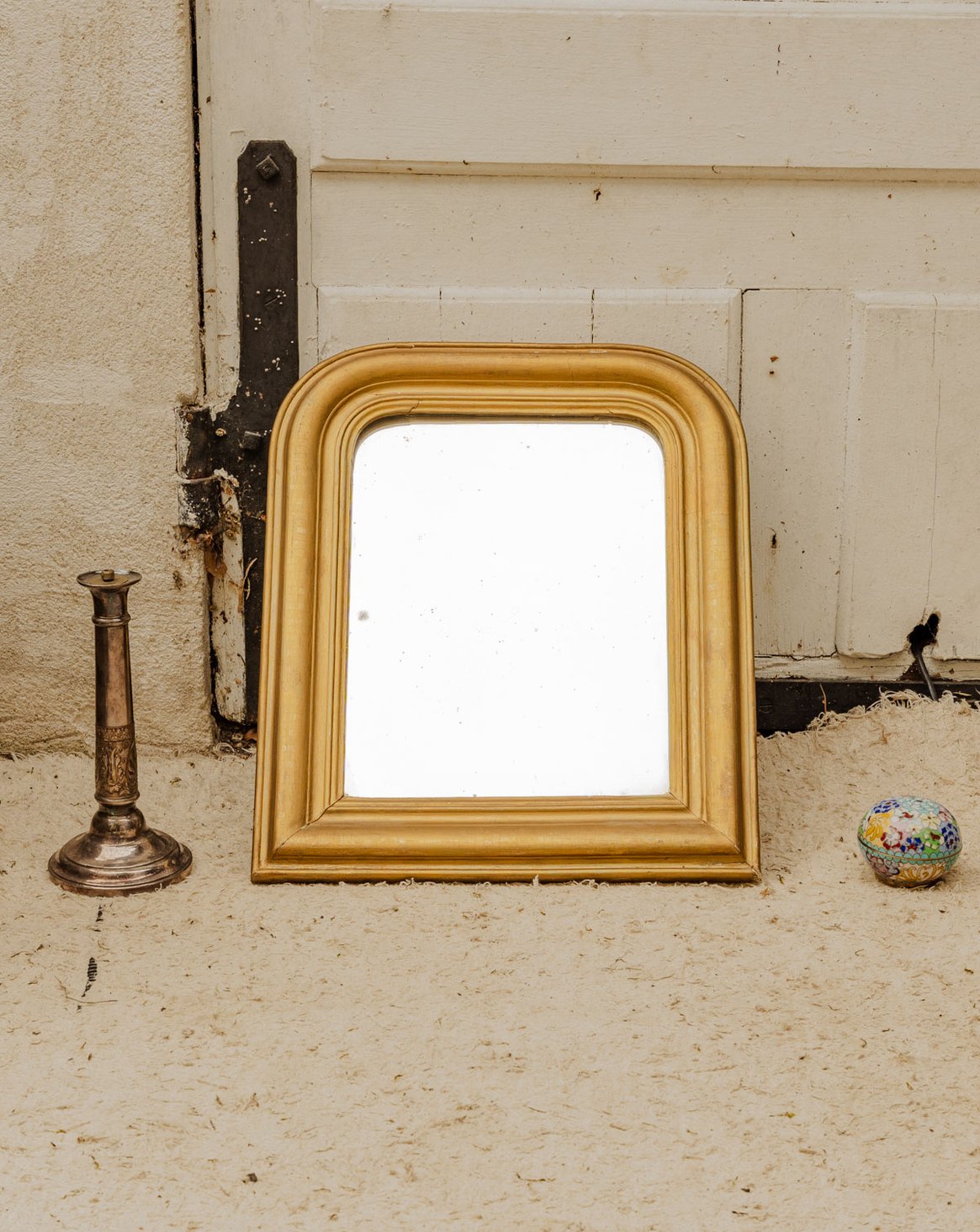 Miroir Louis-Philippe en bois doré Georges N°1499 - Bon état, DEBONGOUT