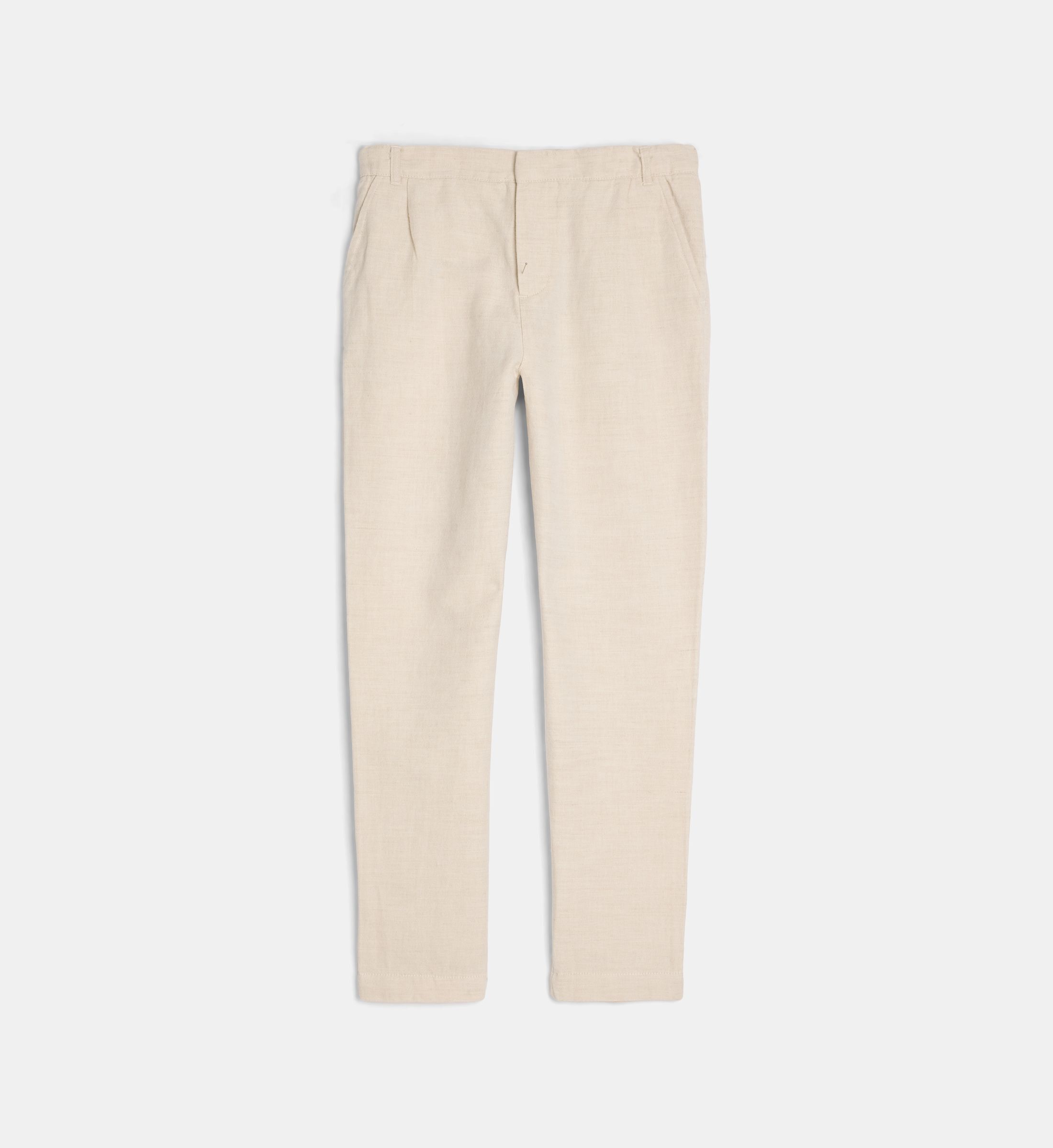 Pantalon droit mienne en coton bio et lin, CADET ROUSSELLE