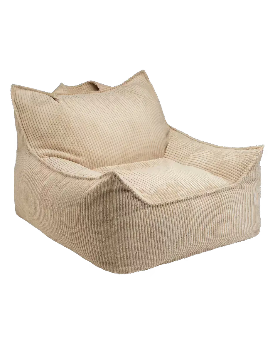 Club Pouf Fauteuil Ado en Velours Côtelé, WIGIWAMA
