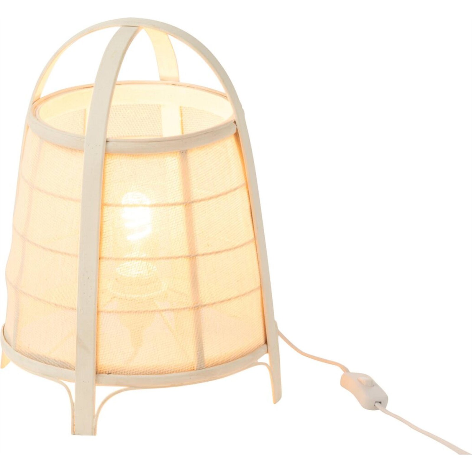 Lampe à poser en coton et lin, RECOLLECTION