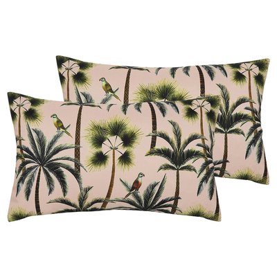Palms Outdoor Twin Pack Polyester Filled Cushions SO'HOME