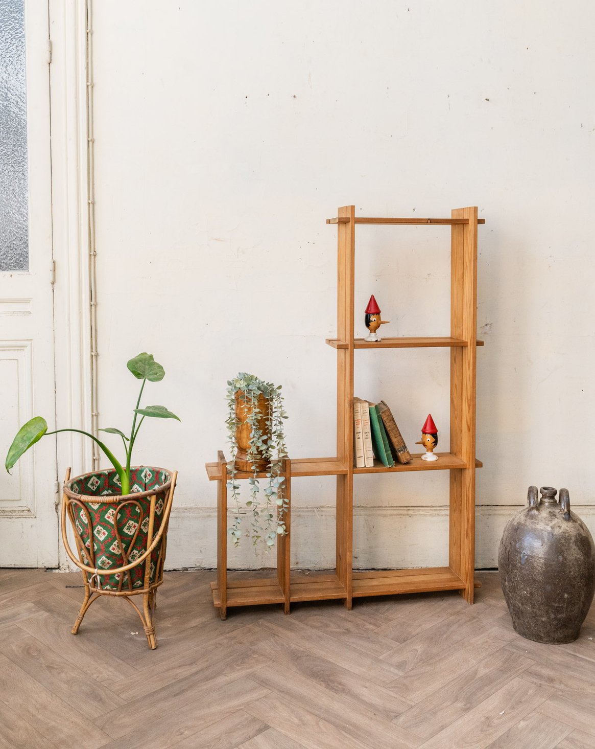 Étagère murale en bois en forme de L Isabelle N°363 - Bon état, DEBONGOUT