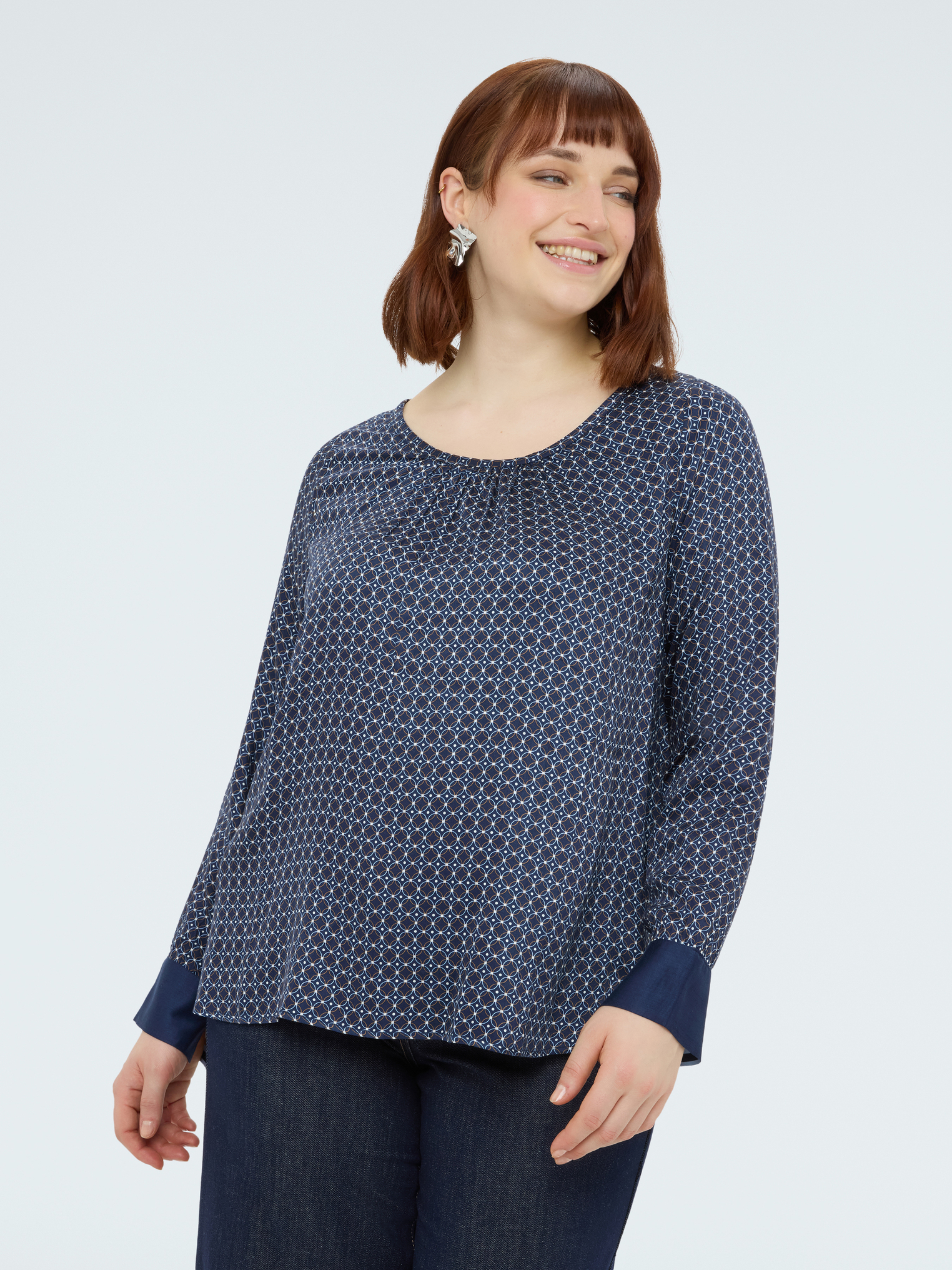 Blouse à imprimé géométrique, FIORELLA RUBINO