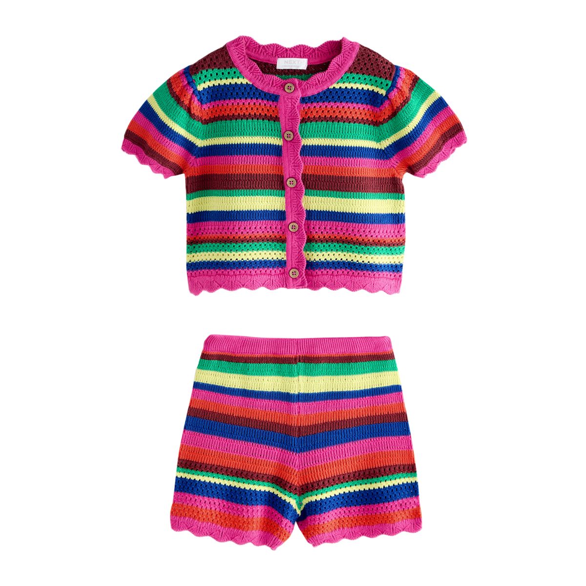 Ensemble cardigan et short en maille, NEXT