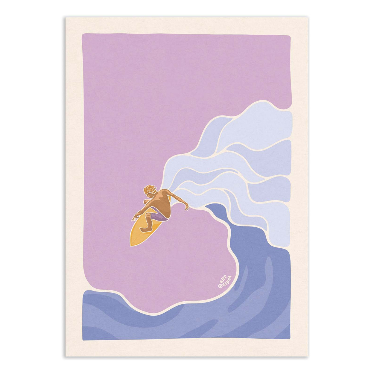 Affiche d'art - Flying Surf - Art Rider, WALL EDITIONS