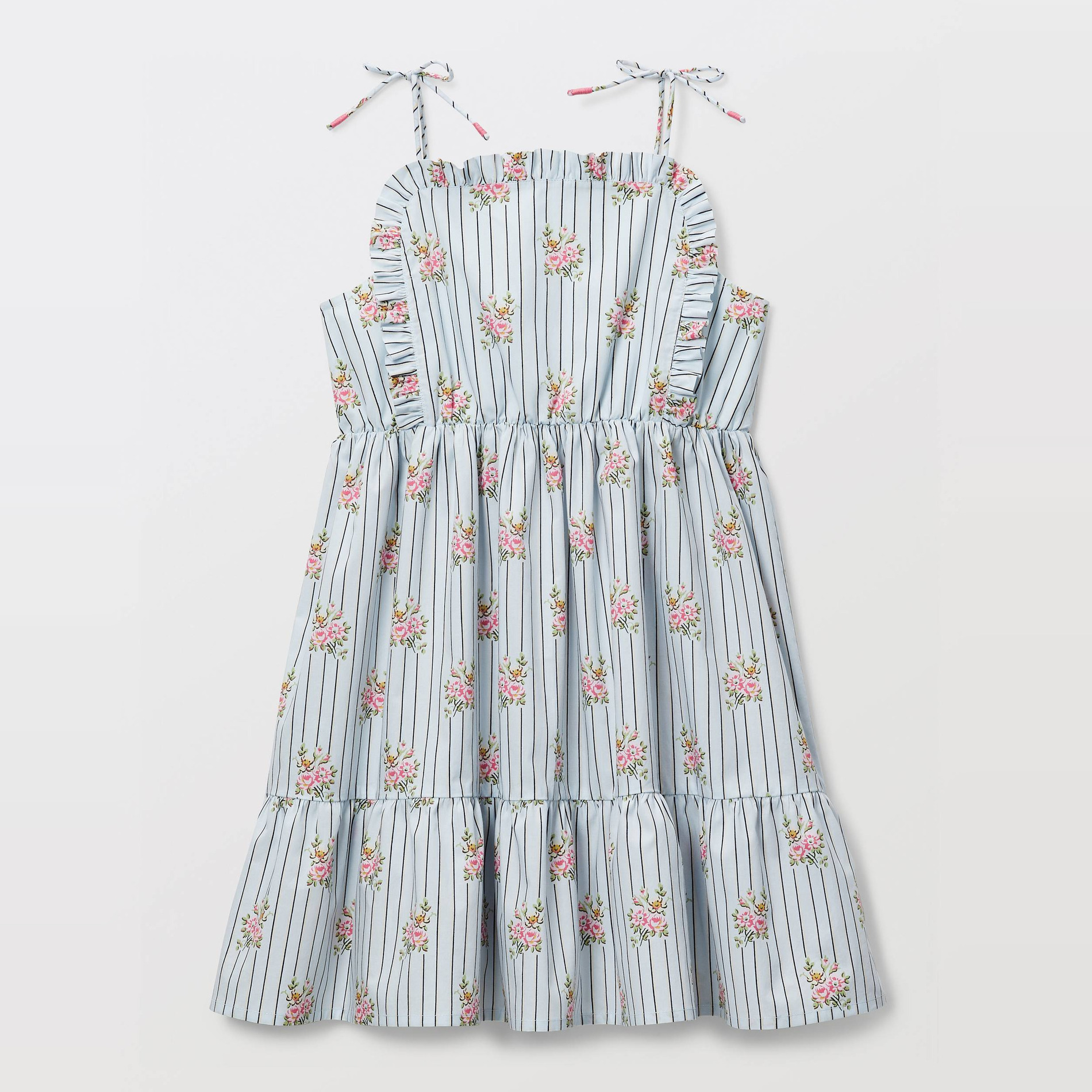 Robe à bretelles à imprimé fleuri, MONOPRIX