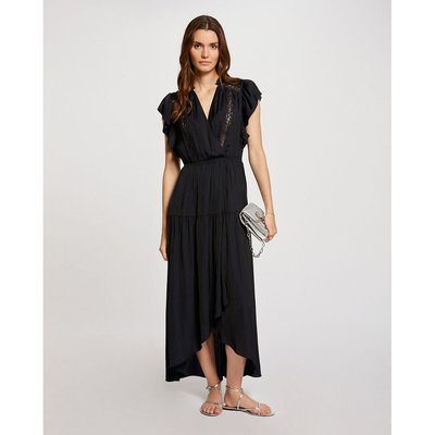 Fitted Maxi Dress with Lace Details MORGAN