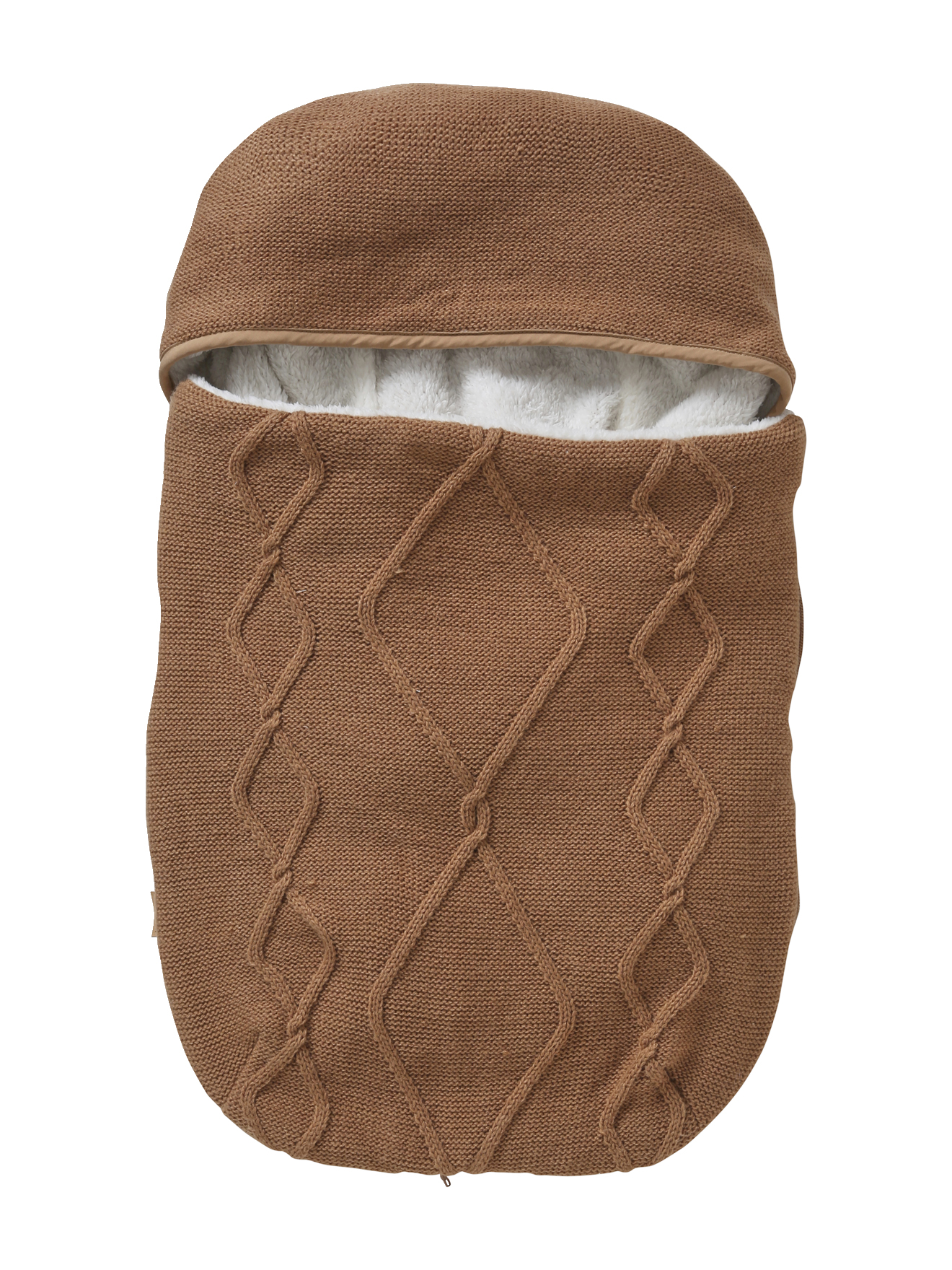 Chancelière tricot doublée polaire pour siège-auto coque, VERTBAUDET