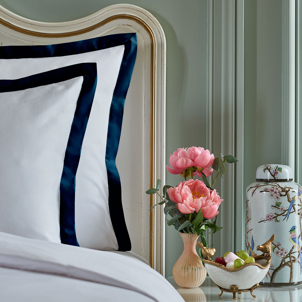 Lot de 2 taies satin de coton SUITE HERITAGE, GARNIER THIEBAUT