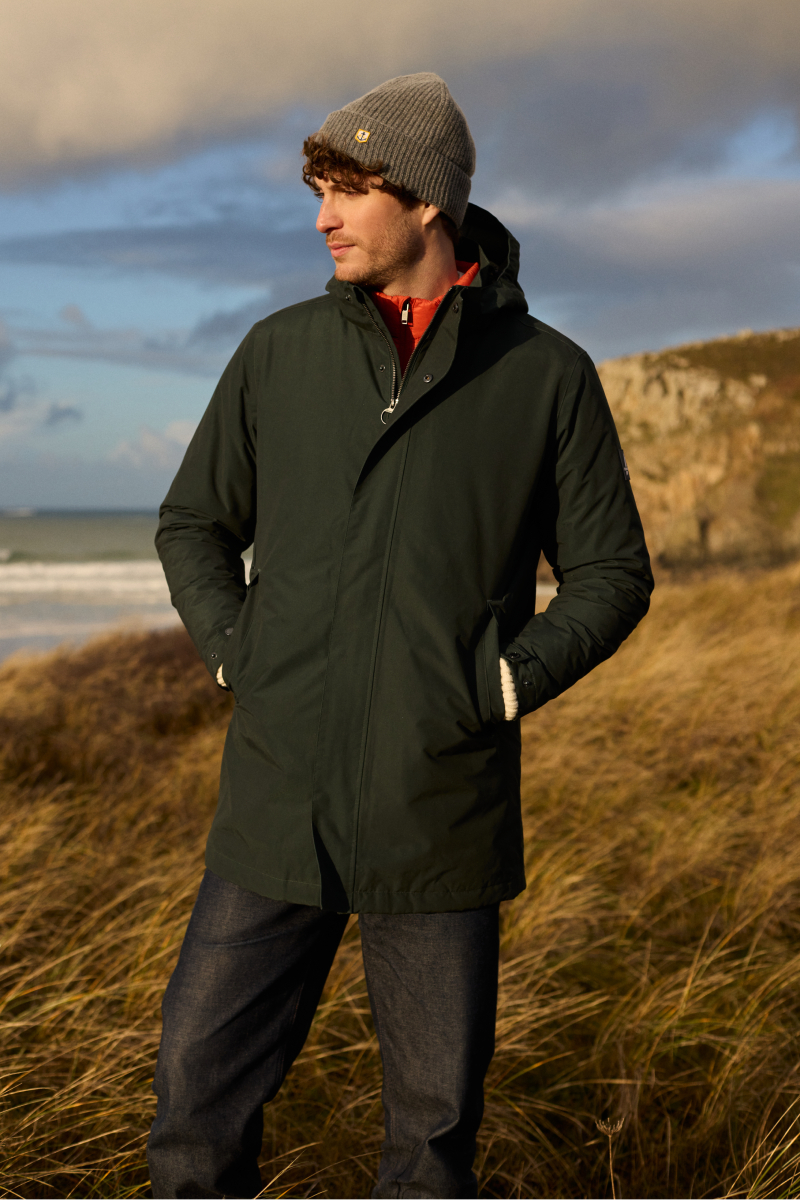 Parka imperméable HOOKLYN en polyester pour homme, BERMUDES