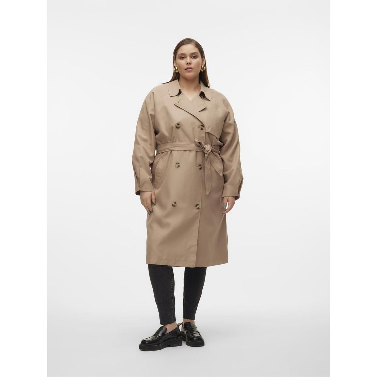 Trench court discount femme grande taille