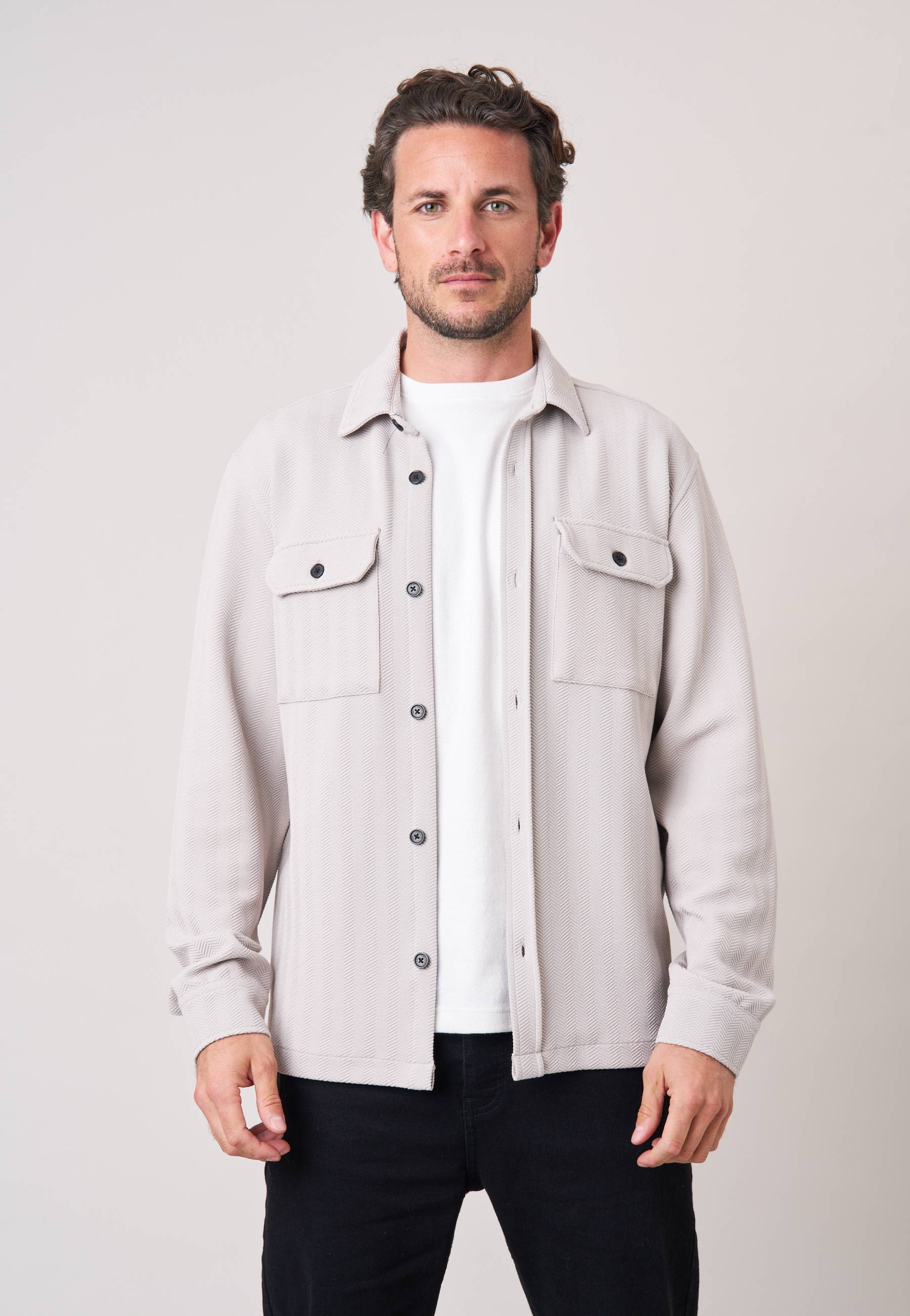 Chemise confort homme en chevron JOLIAN, DEELUXE