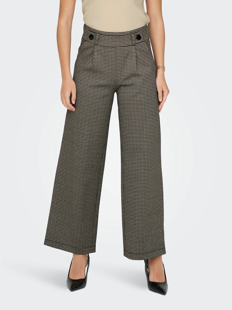 Pantalon large à carreaux, JDY