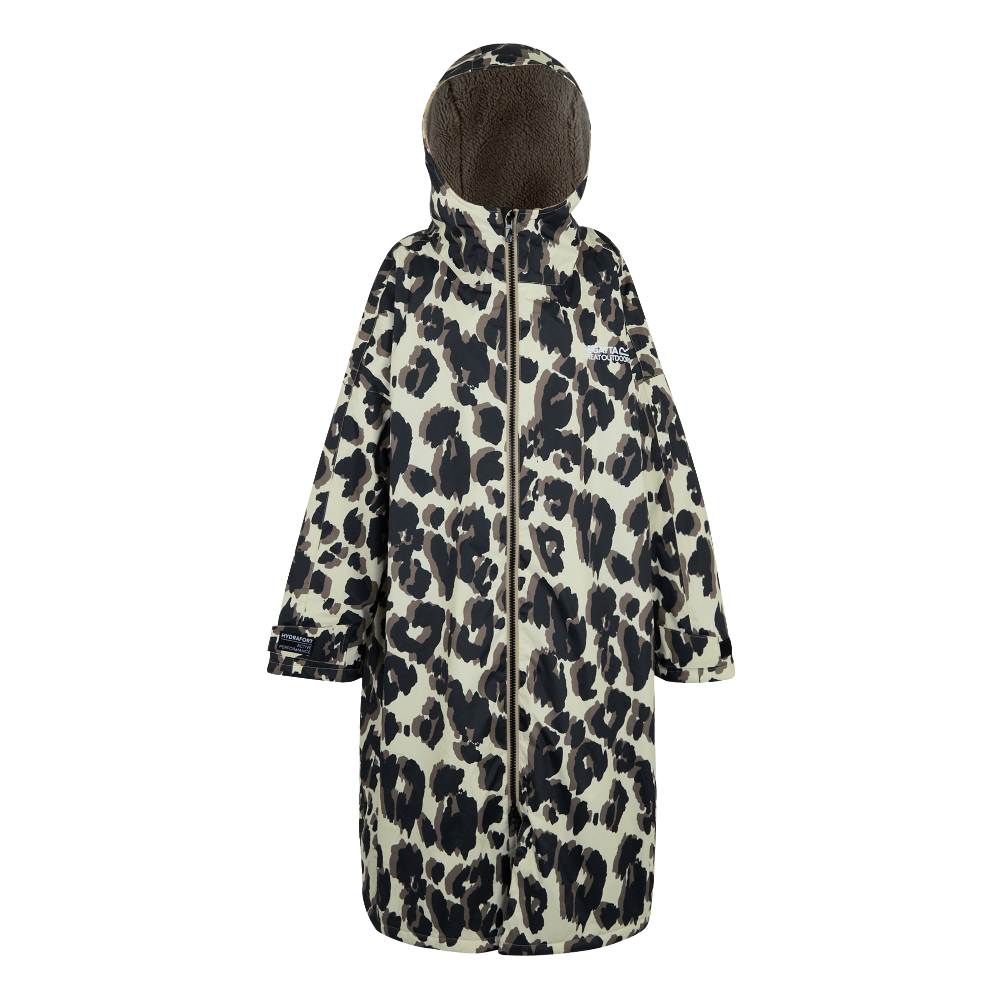 Peignoir à langer imperméable motif/style imprimé léopard, REGATTA