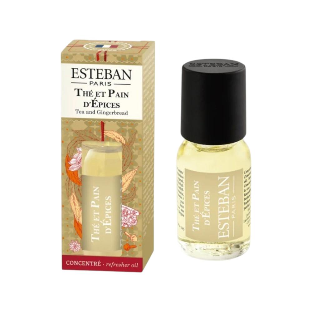Parfum d'intérieur - Concentré de parfum Thé et pain d'épices 15 ml, ESTEBAN