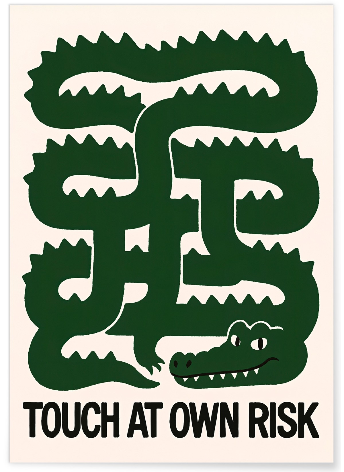 Affiche Crocodile graphique, L'AFFICHERIE