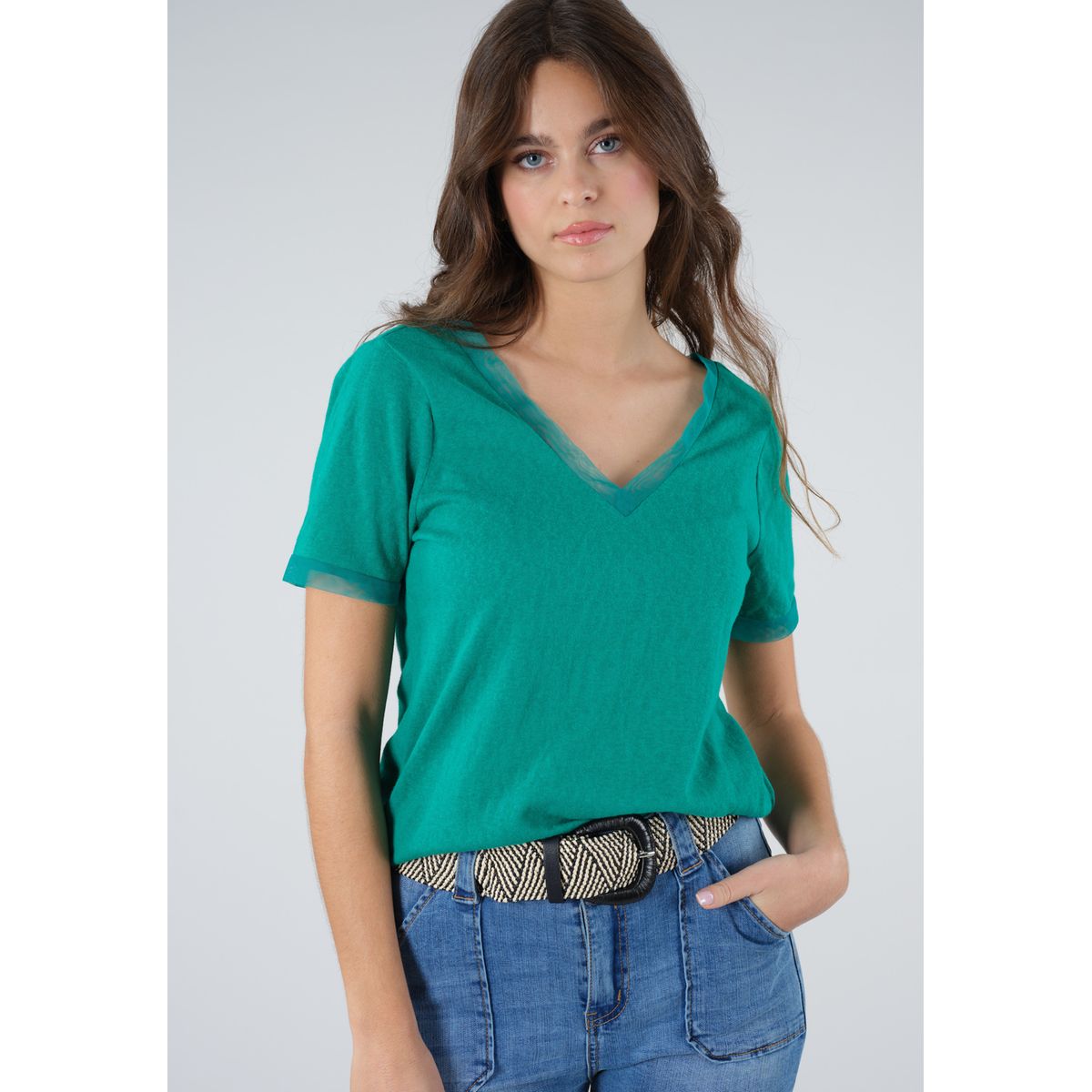 T shirt hotsell dos nu femme