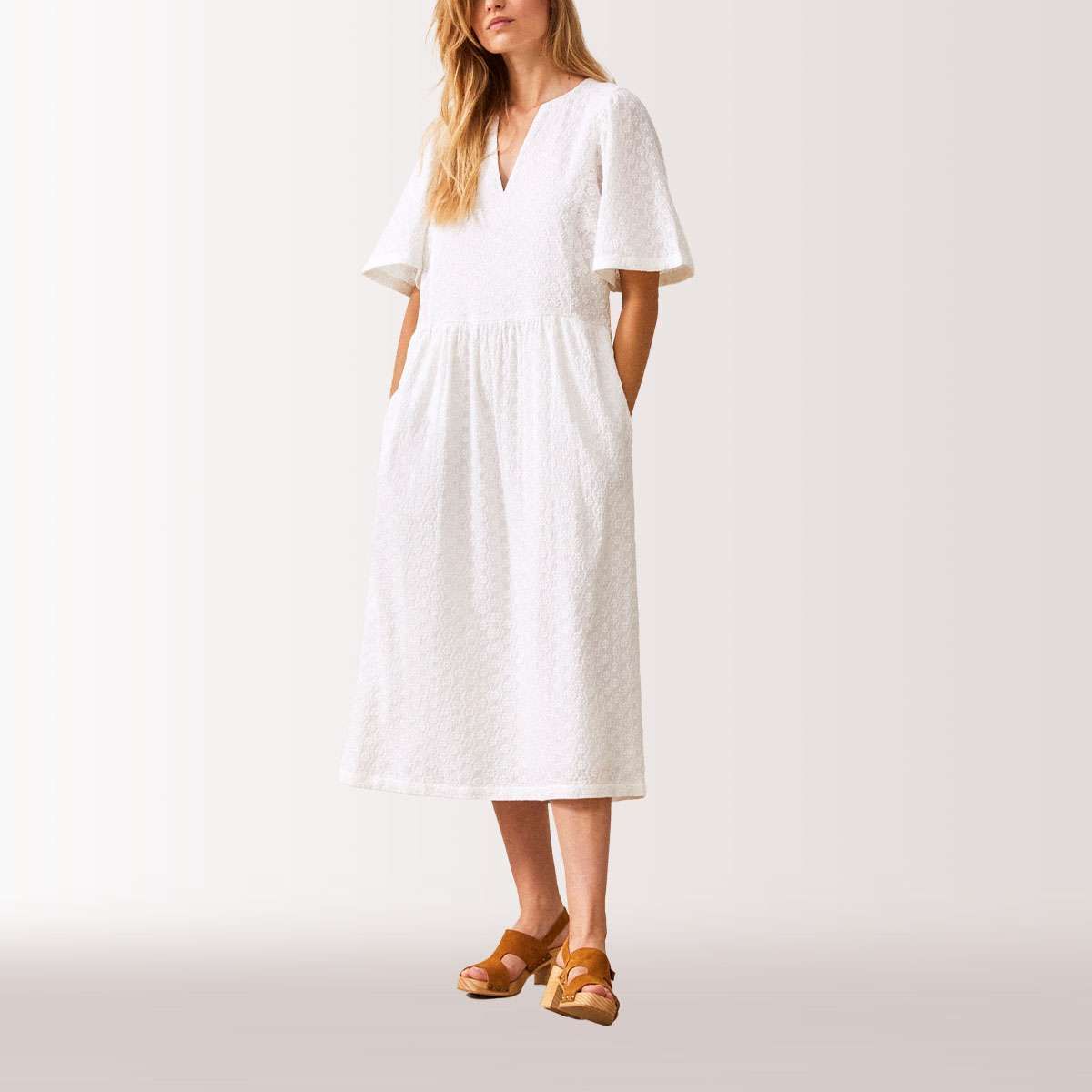 Robe col v devant et dos La Redoute