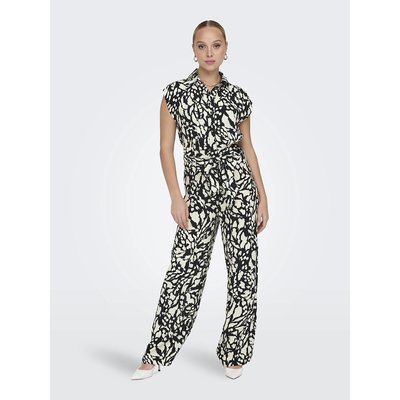 Printed Short Sleeve Jumpsuit ONLY