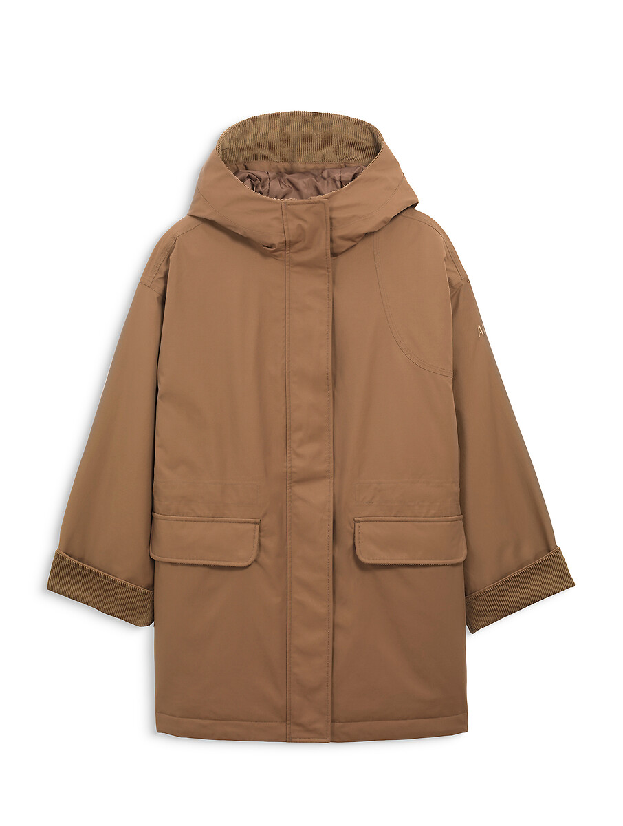 Gewatteerde parka met MTD®-suède details, AIGLE