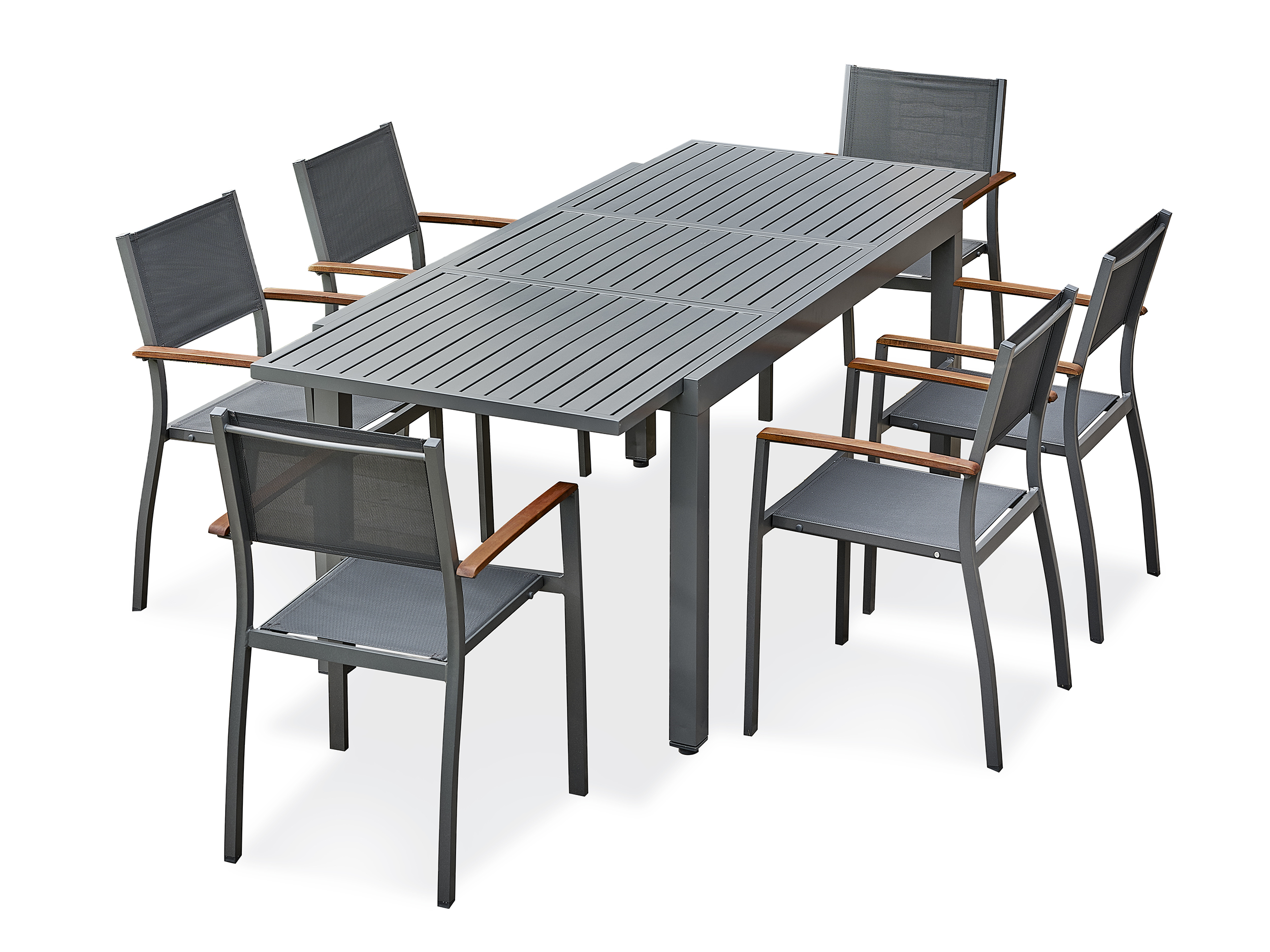 Ensemble repas de jardin aluminium ORSINO, DCB GARDEN