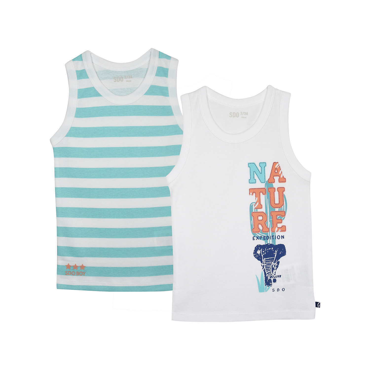 Lot de 2 debardeurs luis enfant, SUCRE D'ORGE
