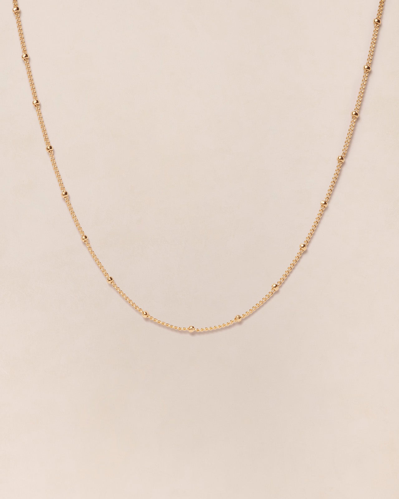Collier chaîne boules doré à l'or fin, FANTAISIE, EMOI EMOI